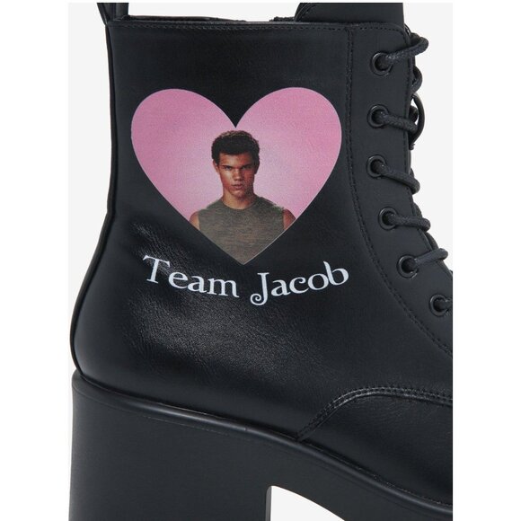 KOI x Twilight Team Jacob Black Combat Boots Size 9 NEW NIB - Picture 2 of 3